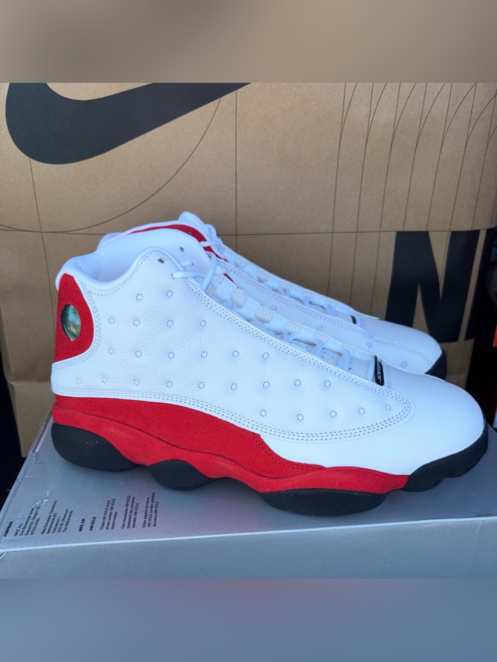 NEW Nike Jordan 13 Retro Chicago White Black True Red NBY 414571 102 Men Sizes